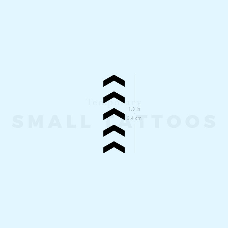 One Direction Five Arrows Tribute Temporary Tattoo (Set of 3)