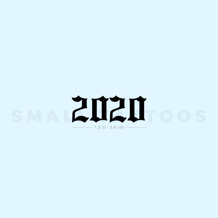 Tatuaje temporal gótico 2020 (juego de 3)