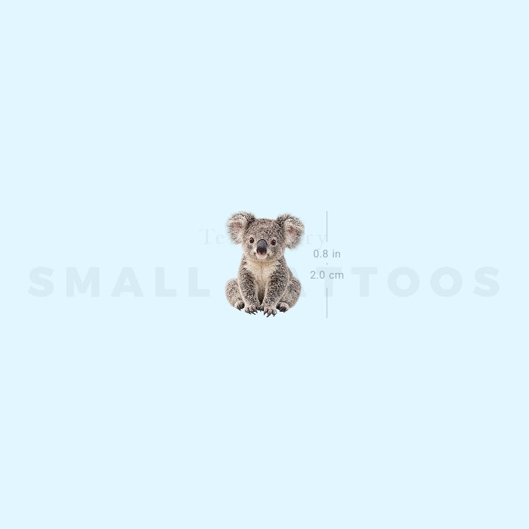 Watercolor Koala Temporary Tattoo (Set of 3)