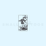 Small The Fool Tarot Card Temporary Tattoo (Set of 3)