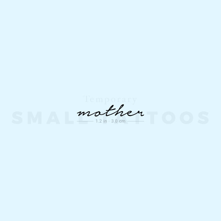 Mother Temporary Tattoo (Set of 3)