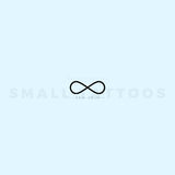 Bold Infinity Symbol Temporary Tattoo (Set of 3)