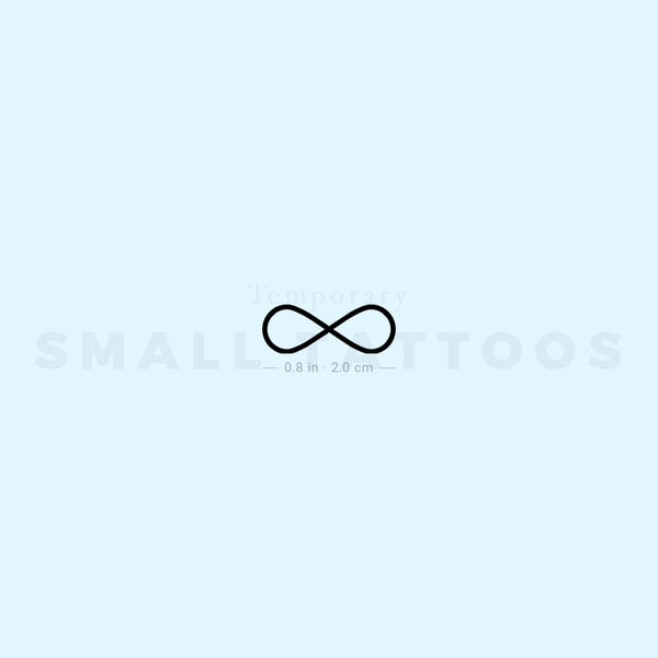 Bold Infinity Symbol Temporary Tattoo (Set of 3)