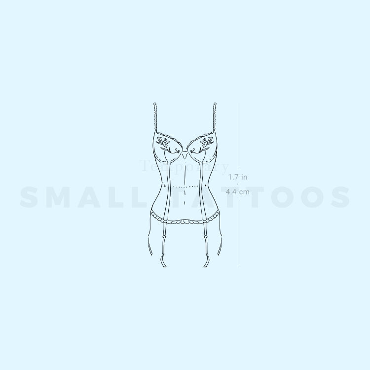 Corset Temporary Tattoo By M3.Ink (Set of 3)
