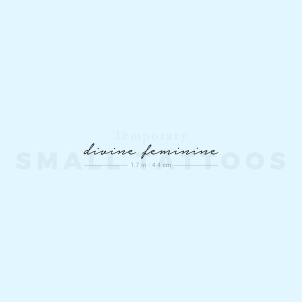 Divine Feminine Temporary Tattoo (Set of 3)