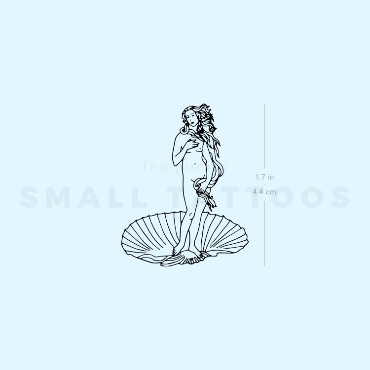 Botticelli's Venus Temporary Tattoo (Set of 3)