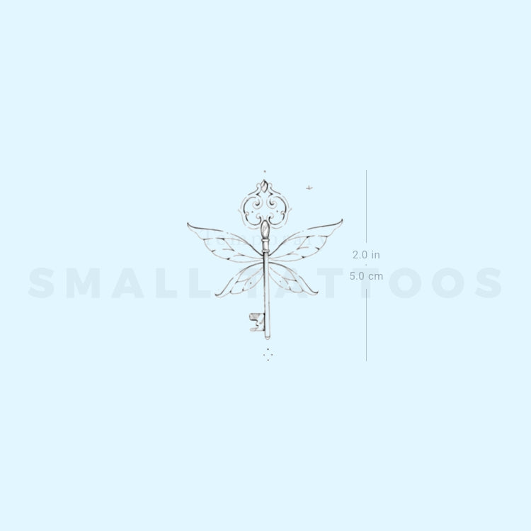 Flying Key Temporary Tattoo By Stefano Mazza (Set of 3)
