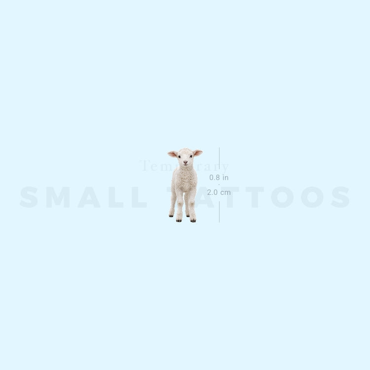 Baby Lamb Temporary Tattoo (Set of 3)