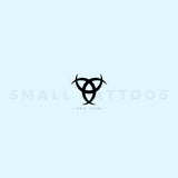 Triple Horn Of Odin Temporary Tattoo (Set of 3)