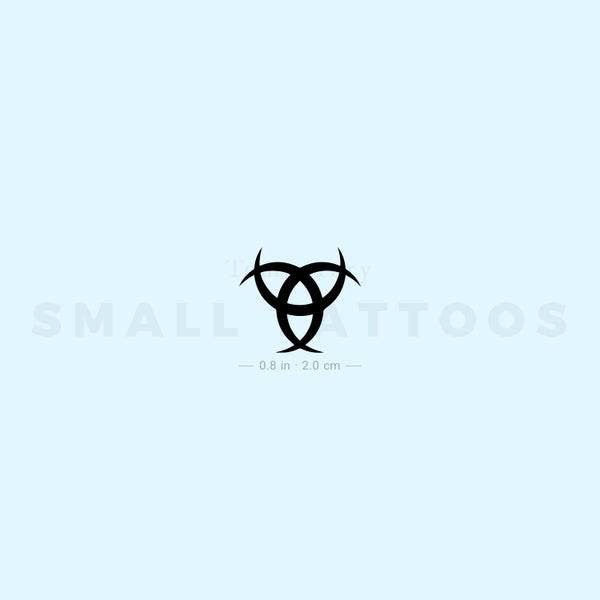 Triple Horn Of Odin Temporary Tattoo (Set of 3)