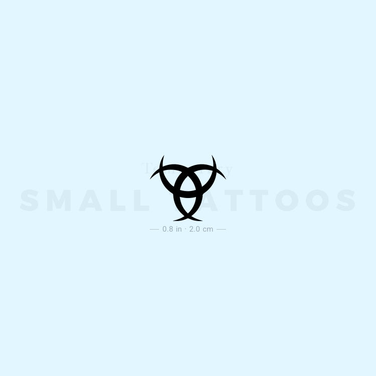 Triple Horn Of Odin Temporary Tattoo (Set of 3)