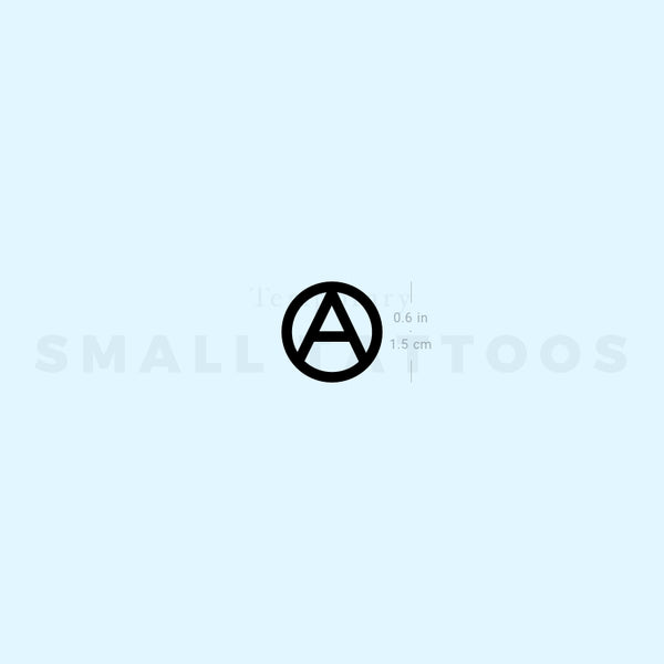 Anarchy Symbol Temporary Tattoo (Set of 3)