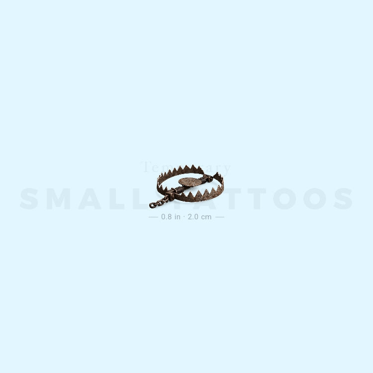 Bear Trap Temporary Tattoo (Set of 3)