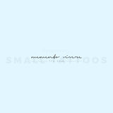 Small Memento Vivere Temporary Tattoo (Set of 3)