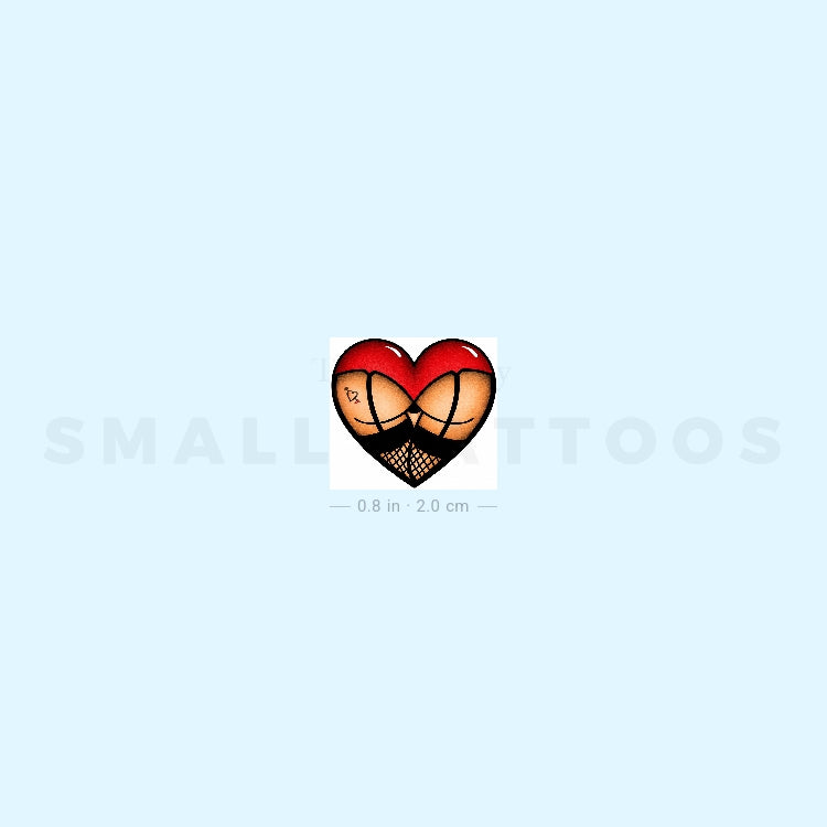 Booty Heart Temporary Tattoo (Set of 3)