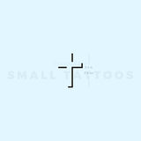 Minimalist Cross Shadow Temporary Tattoo (Set of 3)