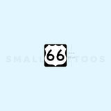 U.S. Route 66 Temporary Tattoo (Set of 3)