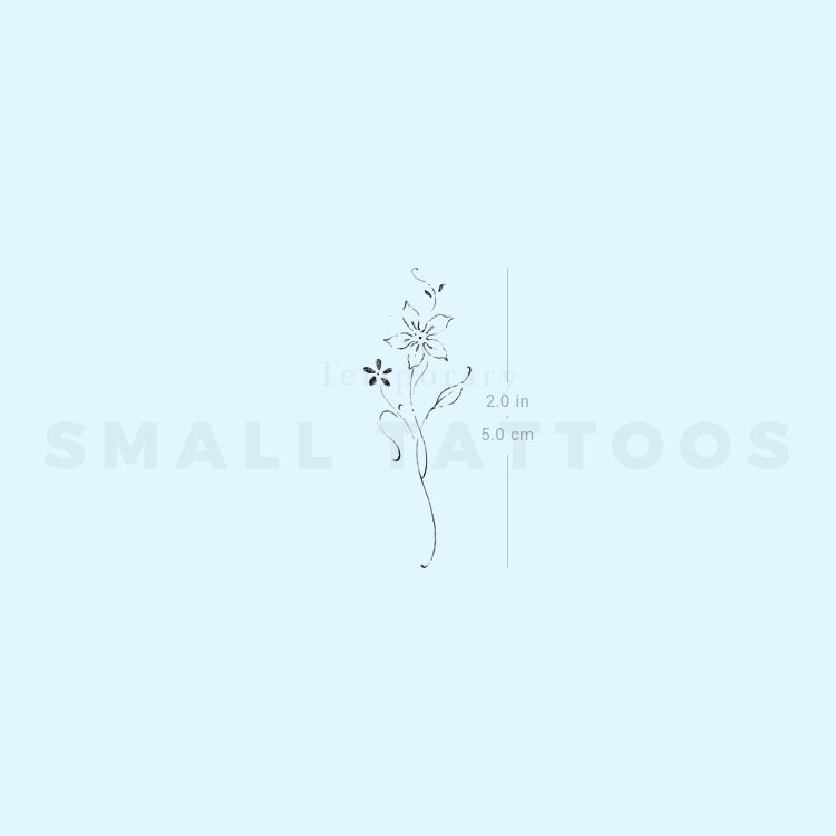 Lily By Stefano Mazza Temporary Tattoo (Set of 3)
