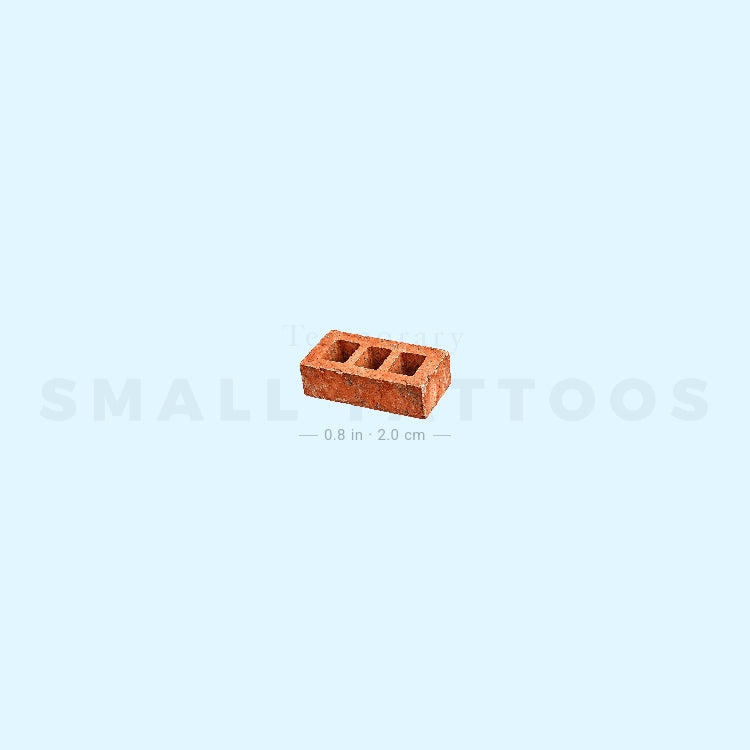 Brick Temporary Tattoo (Set of 3)