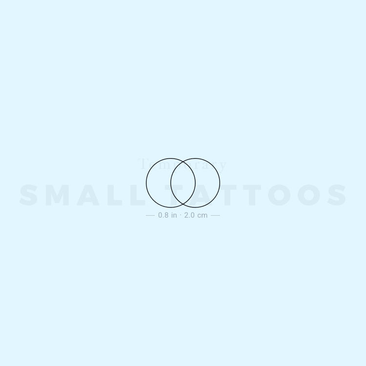 Vesica Piscis Temporary Tattoo (Set of 3)
