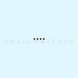 Morse Code H Temporary Tattoo (Set of 3)