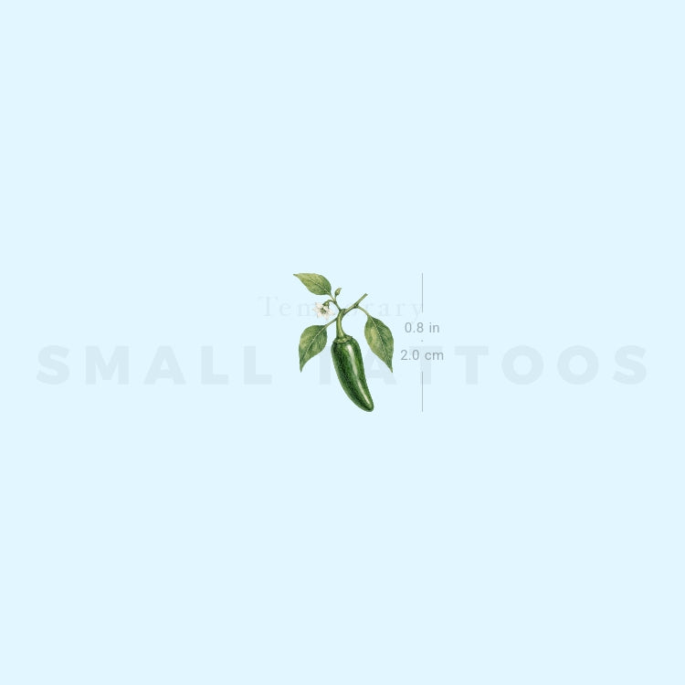 Jalapeño Temporary Tattoo (Set of 3)