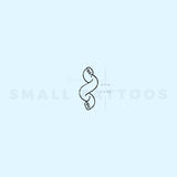 Cavatappi Pasta Temporary Tattoo (Set of 3)