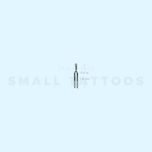 Tuning Fork Temporary Tattoo (Set of 3)