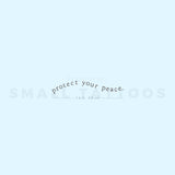 Protect Your Peace By Stefano Mazza Temporary Tattoo (Set of 3)
