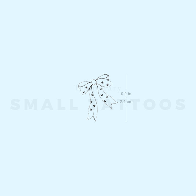 Ribbon Bow By Stefano Mazza Temporary Tattoo (Set of 3)
