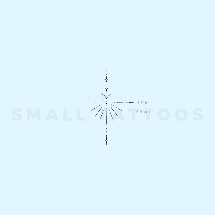 Small Ornament Temporary Tattoo By M3.Ink (Set of 3)