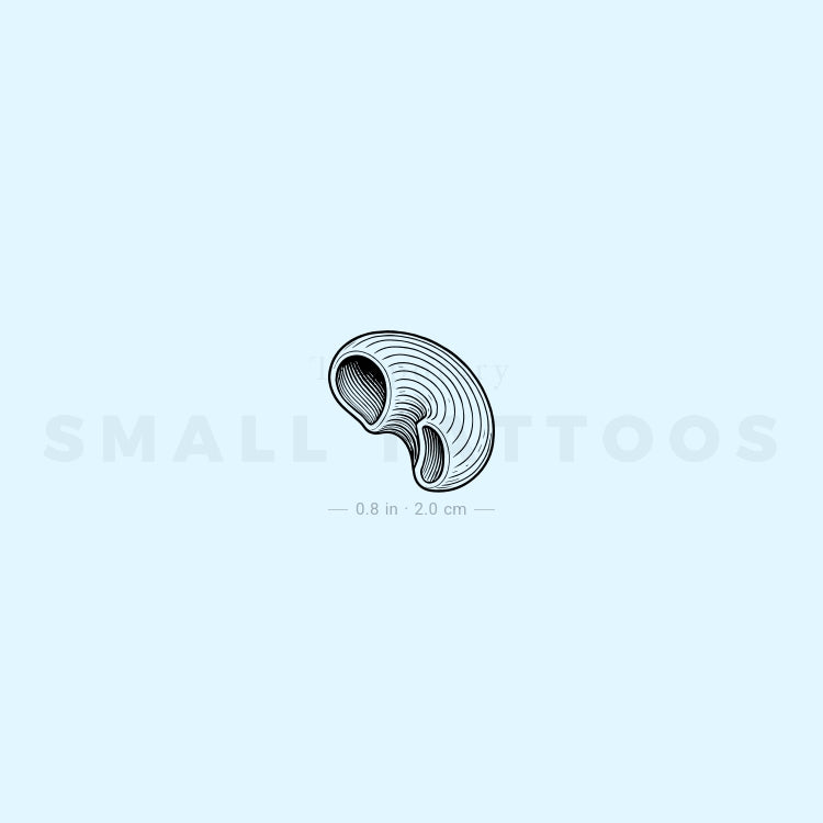Pipe Rigate Pasta Temporary Tattoo (Set of 3)