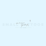 New York By Stefano Mazza Temporary Tattoo (Set of 3)