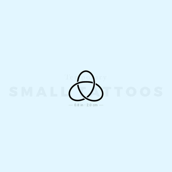 Trefoil Knot Temporary Tattoo (Set of 3)