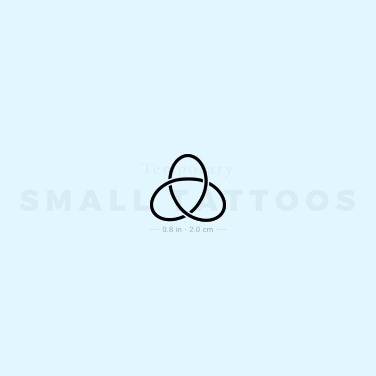 Trefoil Knot Temporary Tattoo (Set of 3)