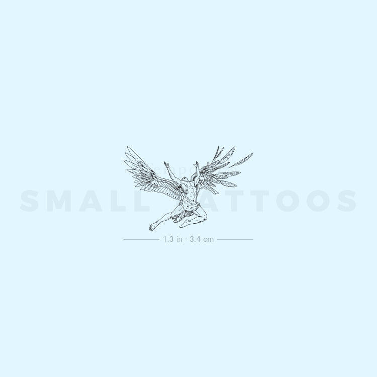 Fall Of Icarus Temporary Tattoo (Set of 3)