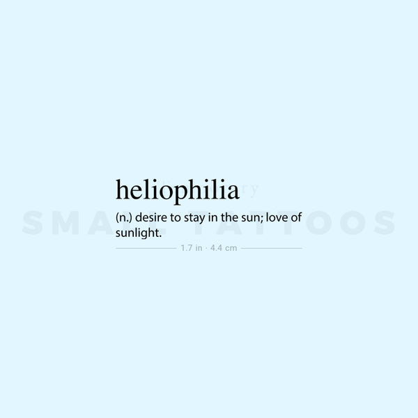 Heliophilia Temporary Tattoo (Set of 3)