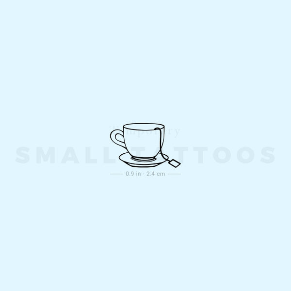 Teacup And Teabag Temporary Tattoo (Set of 3)