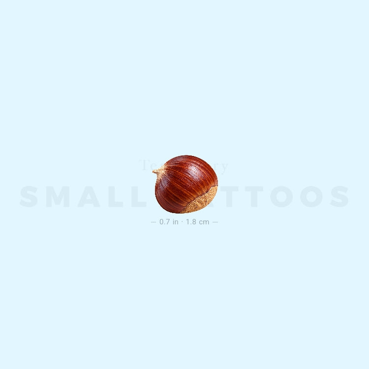 Little Chestnut Temporary Tattoo (Set of 3)