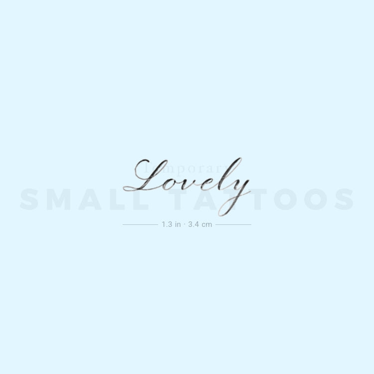 Lovely By Stefano Mazza Temporary Tattoo (Set of 3)