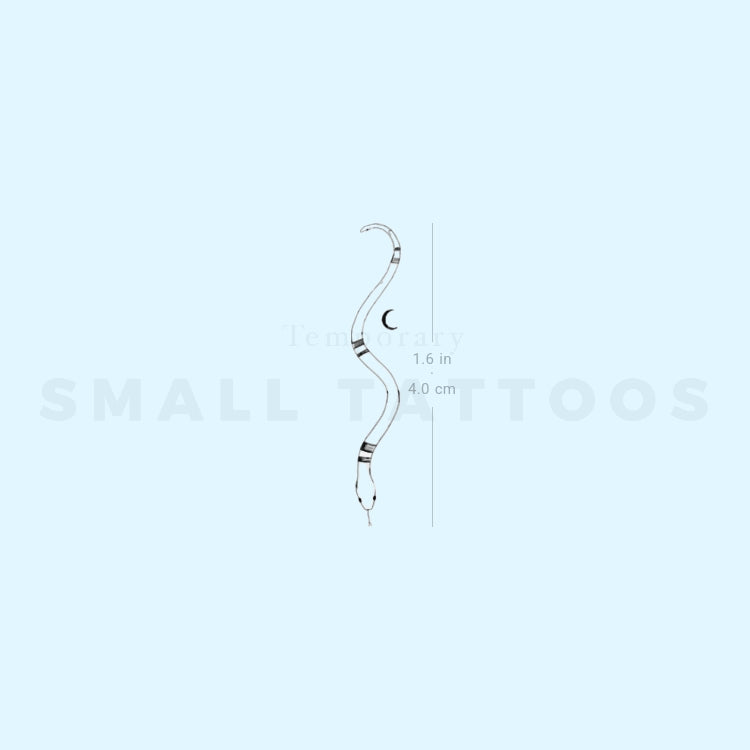 Snake By Stefano Mazza Temporary Tattoo (Set of 3)