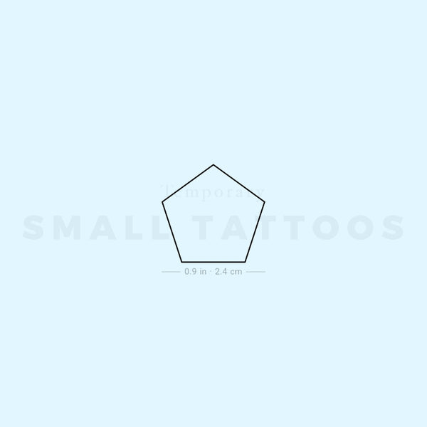 Pentagon Temporary Tattoo (Set of 3)
