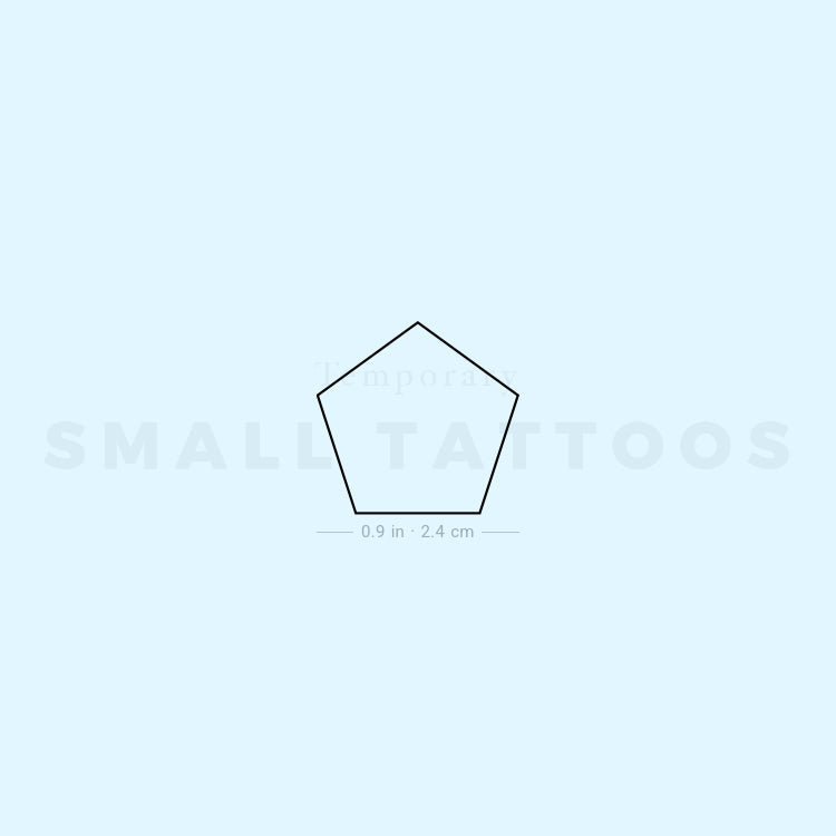 Pentagon Temporary Tattoo (Set of 3)