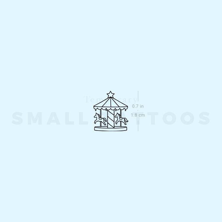Carousel Temporary Tattoo (Set of 3)
