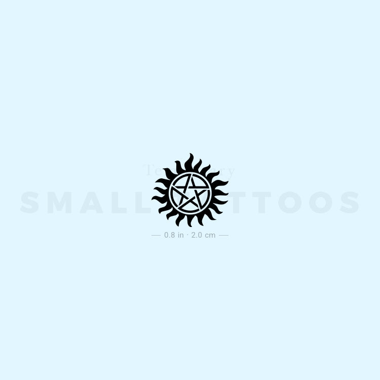 Supernatural Pentacle Temporary Tattoo (Set of 3)
