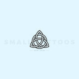 Small Interlaced Trinity Knot Temporary Tattoo (Set of 3)