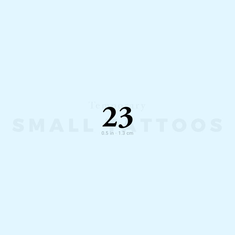 23 Temporary Tattoo (Set of 3)