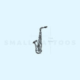 Saxophone Temporary Tattoo (Set of 3)