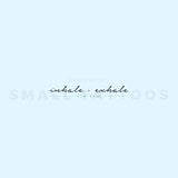 Inhale · Exhale Temporary Tattoo (Set of 3)
