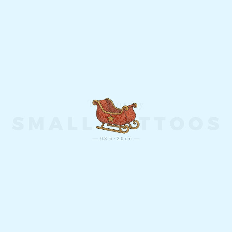 Sleigh Temporary Tattoo (Set of 3)